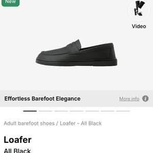 NWT Feelgrounds Black Loafer Sz 7